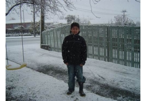 Snowing in Timaru - 7 June 2008