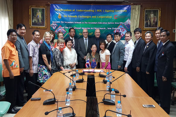 Education Institutions from Canterbury, New Zealand visit Rayong&Chonburi schools in May 2015